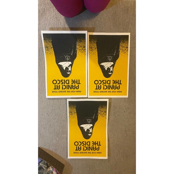 Panic At The Disco Official Tour Poster Silk Screen Print Art - Picture 5 of 7